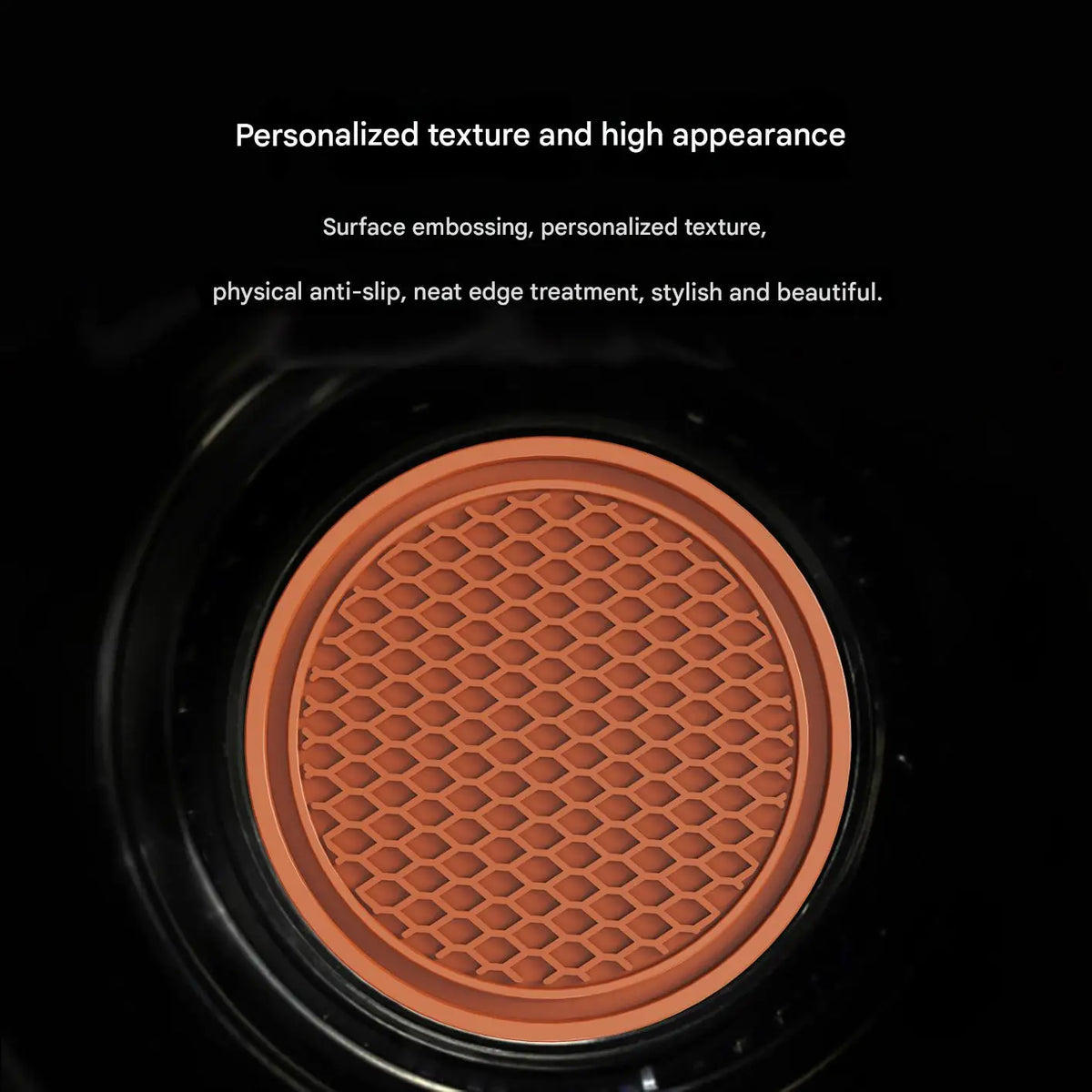 New Car Cup Holder Anti-Slip Silicone Insert Coaster Mat Universal Car Accessories additional angle