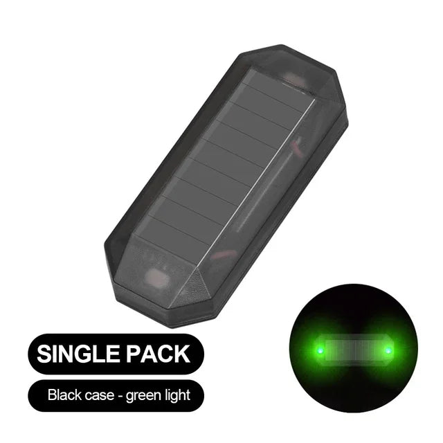Car Mini LED Solar Power Warning Light Night Security Simulated Alarm Wireless Anti-T lifestyle view