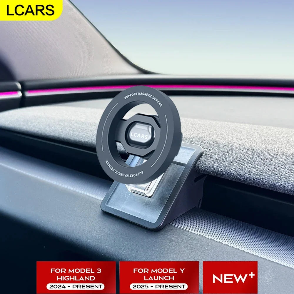 Anti Vibration Magnetic Phone Car Mount | Compatible with Tesla Model Y 2025 and Model 3 Highland 20