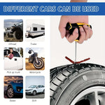 Emergency Tire Repair Kit - Heavy-Duty Glue & Rubber Strips for Flat Puncture Fix on C close-up view