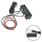 3 in 1 Vehicle Thermometer Voltmeter Clock | LED Digital Display for 12V Cars close-up view