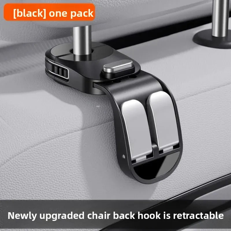 Car Seat Back Headrest Hidden Mount Storage Hook Hanger lifestyle view