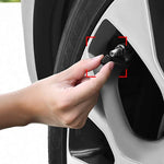 20Pcs Car Tire Tyre Valve Caps with O Rubber Ring Dust Covers Plastic Black Grey Red Ste detail view