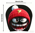 2pcs Portrait Printed Car Headrest Covers | 100% Polyester Universal Fit for Cars, Tr alternate view