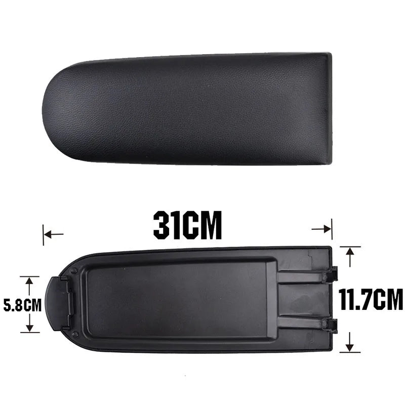 For Skoda Octavia Fabia Roomster Rapid Armrest Latch Cover Center Console Arm Rest Storage Box Lid Cover Car Pad