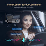 KAWA Dash Cam D5 2K Voice Control 24H Parking Guard 360° Rotation WiFi APP Monitor WDR G-Sensor Emergency Recording Supercapacitor Easy Install Car DVR