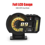 A590 Head Up Display | Full LCD OBD2+GPS Instrument Panel for Car additional angle