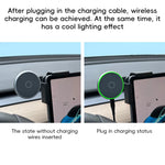 Car Phone Mount Holder 15W Magnetic Wireless Charger | Compatible with MagSafe for Tesla detail view