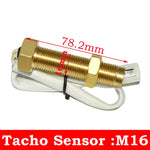 85mm Diesel Engine Tachometer 0-4000RPM | Digital LCD Hour Meter with M16/M18 RPM Sen lifestyle view