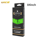 UICE Ice Hockey Shoelaces Box-Packed Ice Hockey Skate Laces 84/96/108/120in Dual Layer close-up view