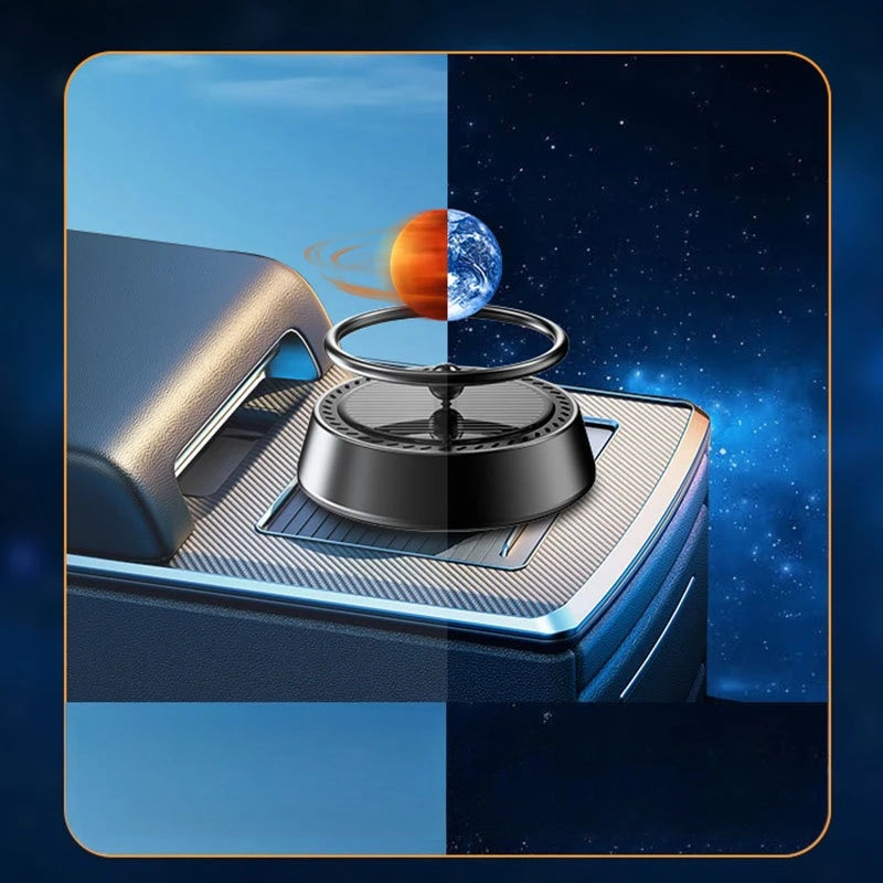 Cross-border solar creative planet console car ornaments car perfume long-lasting fragrance car aroma diffuser