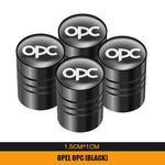 4Pcs Metal Car Wheel Tire Valve Caps | Dustproof Cover for Opel Models detail view