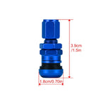 TQQTQQ 4Pcs Short Metal Bolt Tire Valve Stem Kit | Car Truck Motorcycle Accessories lifestyle view