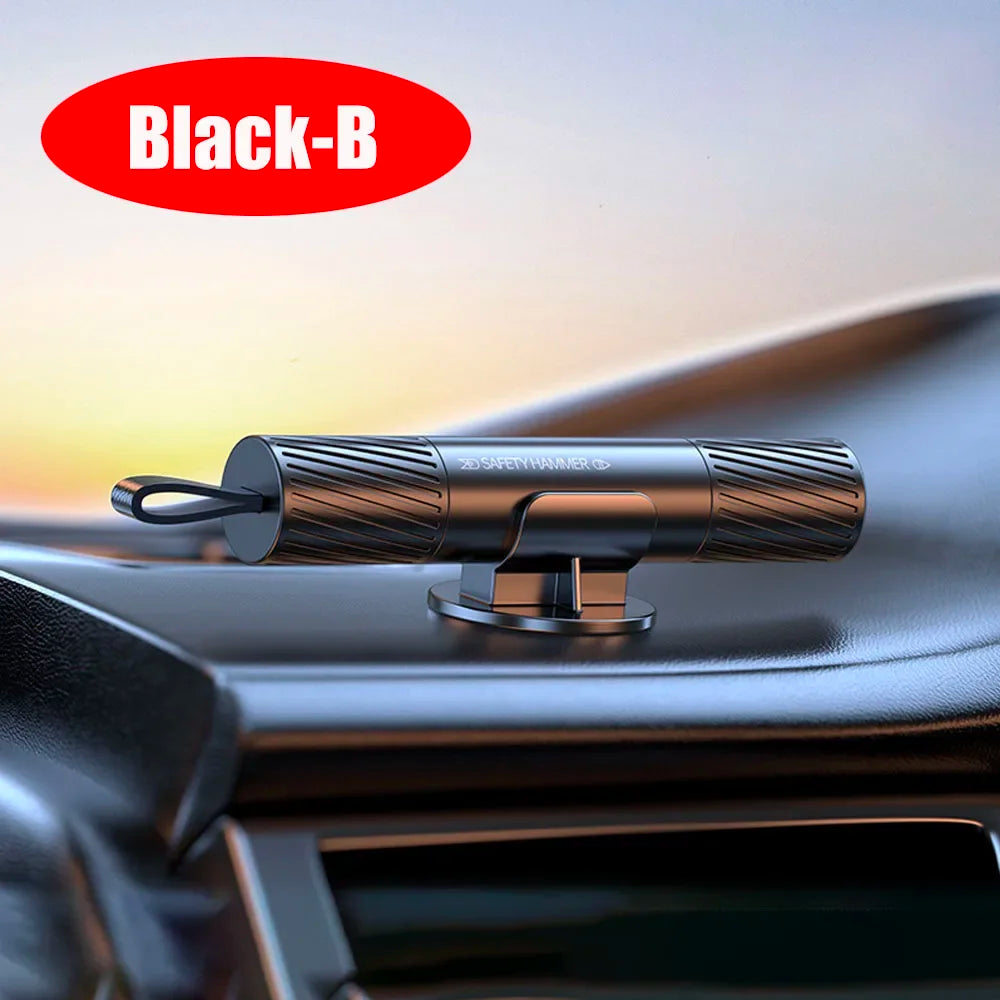 2 In 1 Car Safety Hammer | Emergency Glass Breaker and Seatbelt Cutter detail view