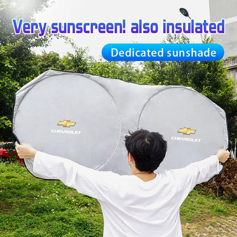 Car Windshield Sun Shade Visor | UV Protection Shield for Chevrolet Models detail view