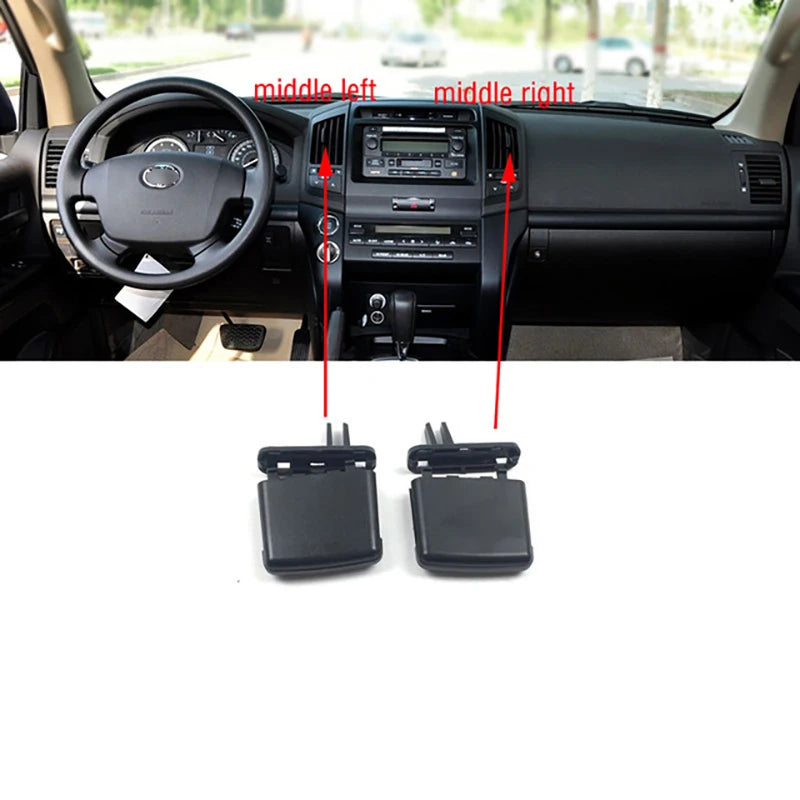 For Toyota Land Cruiser LC200 FJ200 2008-2017 Car Front Dashboard Air Conditioner Outlet A/C Air Conditioning Vents Tab Clip
