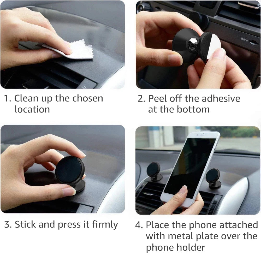 Magnetic Car Phone Holder Magnet Mount for iPhone Samsung Huawei alternate view