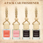 4 Pack Hanging Car Air Freshener & Diffuser | 120-Day Long-Lasting Fragrance Variety detail view