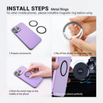 Universal Magnetic Car Phone Holder for Magsafe 360° Rotation Car Mount additional angle