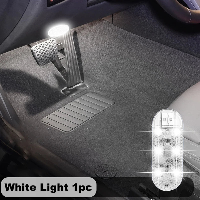 LED Car Mini Touch Light USB Charging Portable Auto Roof Ceiling Reading Night Lamp W lifestyle view