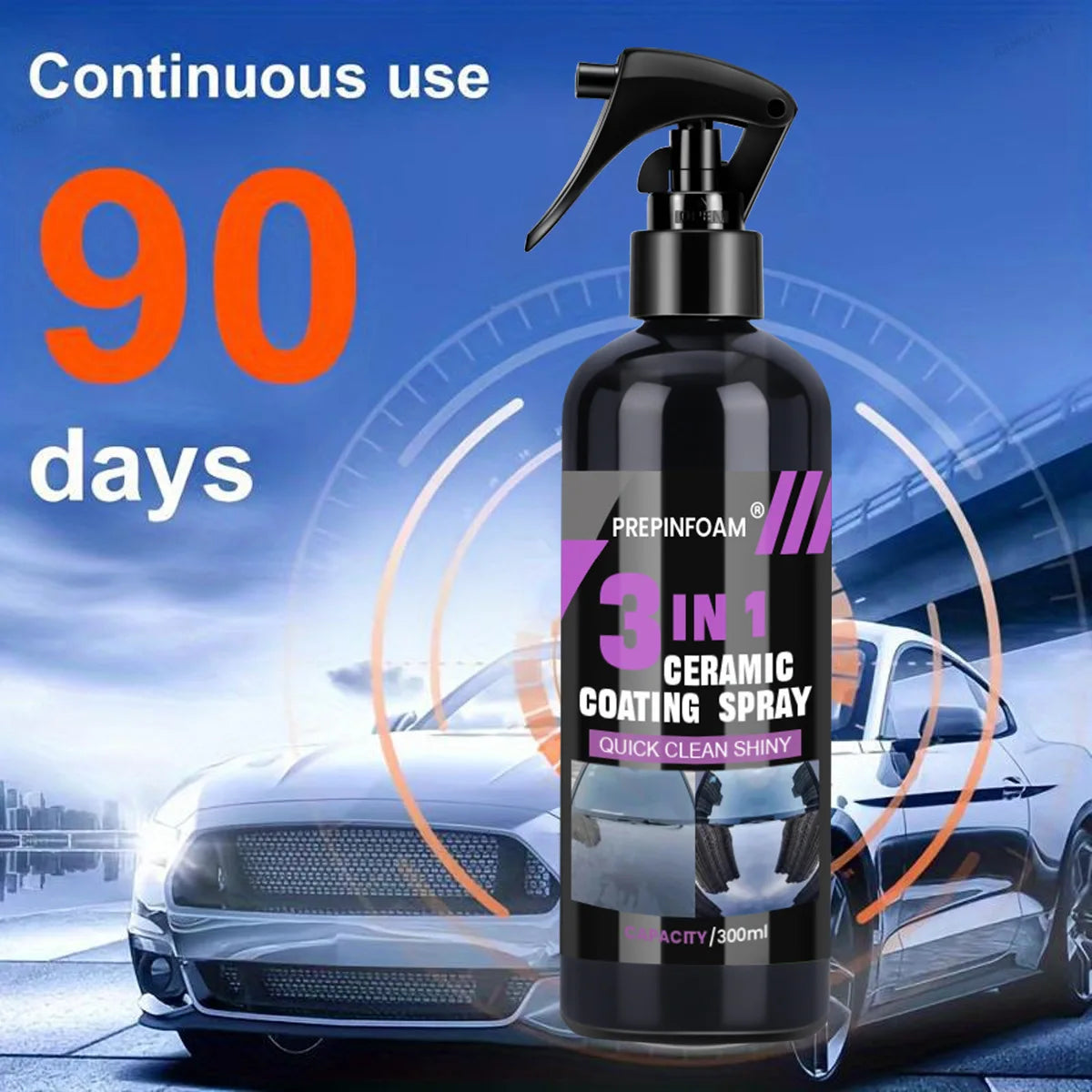 Nano Crystal Hydrophobic Layer 3 in 1 Car Ceramic Nano Coating Liquid Coatin Polishing close-up view