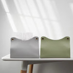 Car Tissue Box Holder  Leather Car Center Console Armrest Napkin Box Sun Visor Backseat Tissue Case