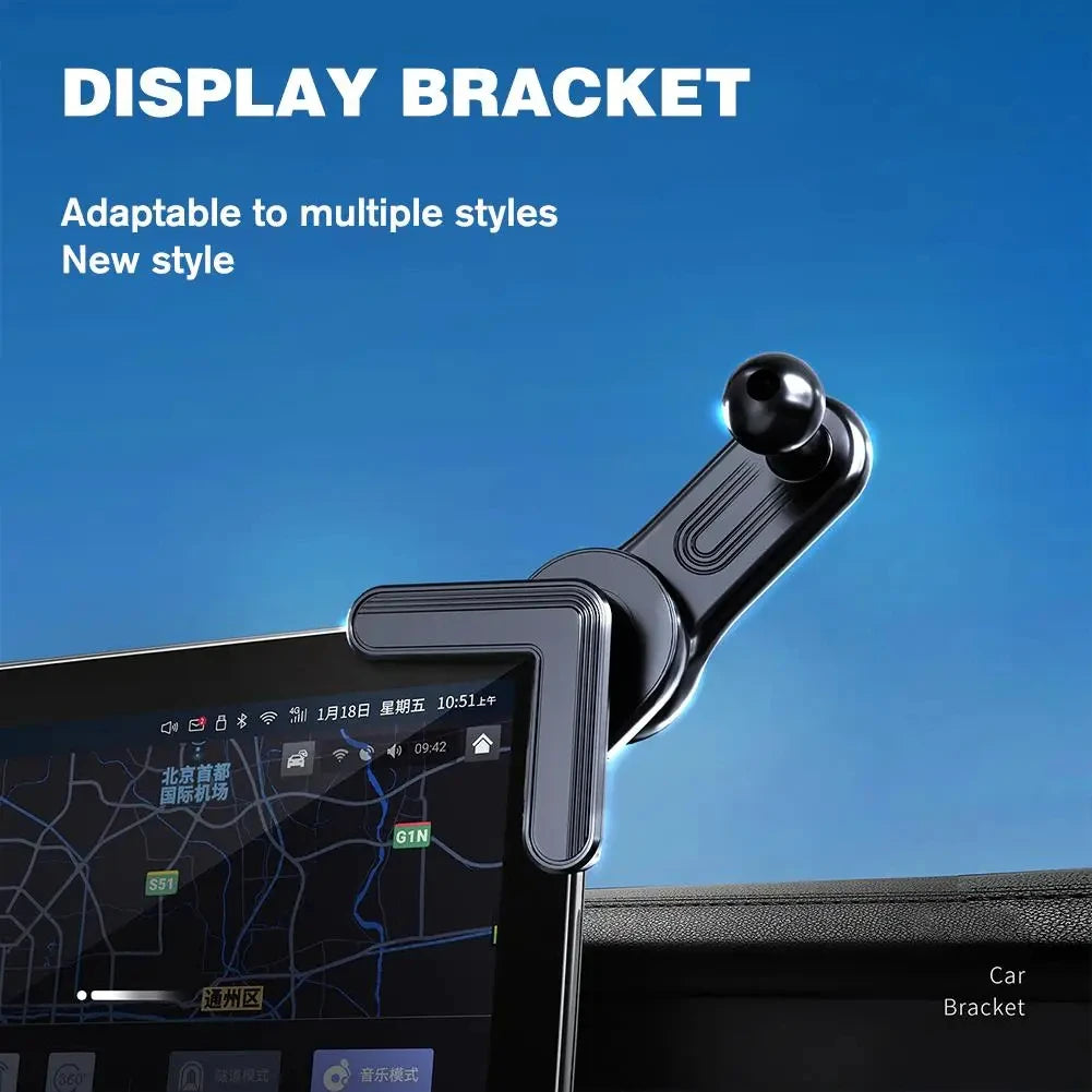 Mobile Phone Holder Base for Car Display Screen | Universal 17mm Ball Head GPS Bracke alternate view