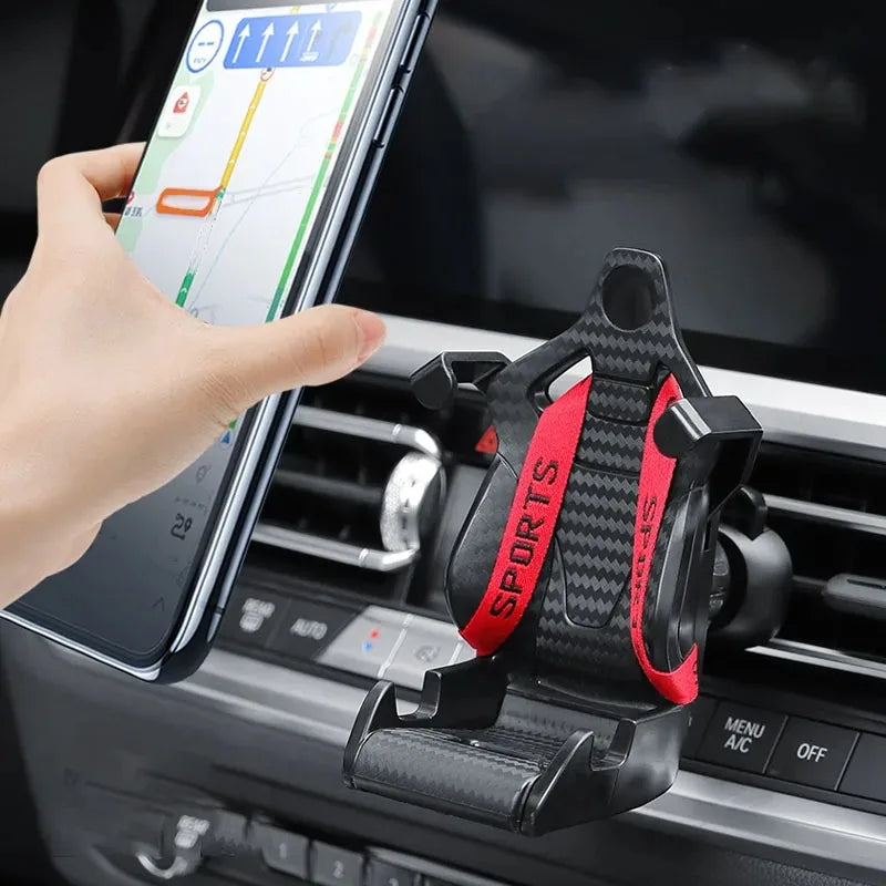 2025 Racing Seat Car Phone Holder | Suction Cup Smartphone Mount