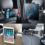 Tablet Car Holder For 4.7-13 in Tablet & Phone Holder Back Seat Headrest Mounting H additional angle