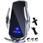 Q3 Smart Sensor Car Phone Wireless Charger | 15W Fast Auto-Clamping Qi Car Mount detail view