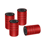 4Pcs Metal Tire Valve Stem Caps for Nissan Models | Universal Car Accessories close-up view