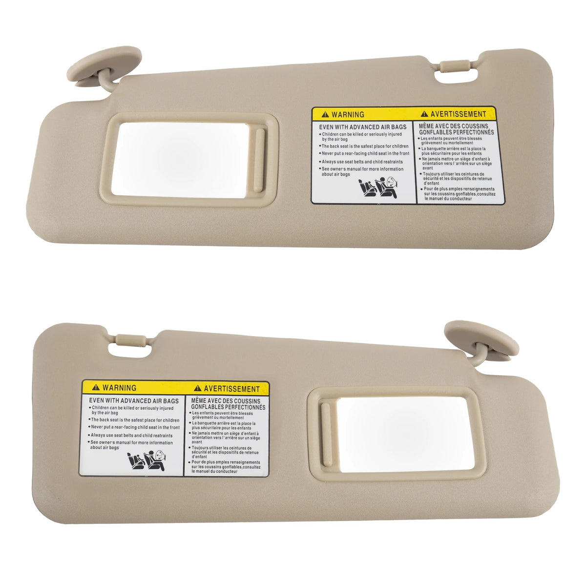For Toyota Highlander 2009 2010 2011 2012 Car Front Sun Visor Panel Driver & Passenger Side Sunvisor Replacement 74320-48500-B0
