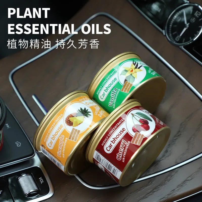 Car Flavoring Car Air Fresheners Perfume Canned Wood Blocks Coffee Flavor Long-Lasting Auto Aromatherapy Car Deodorant Supplies