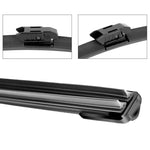 Universal Car Wiper Blades | Soft Dual Rubber Frameless Windshield Wipers additional angle