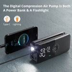 CARSUN Rechargeable Air Pump Tire Inflator | Portable Cordless Digital Compressor for Ca detail view