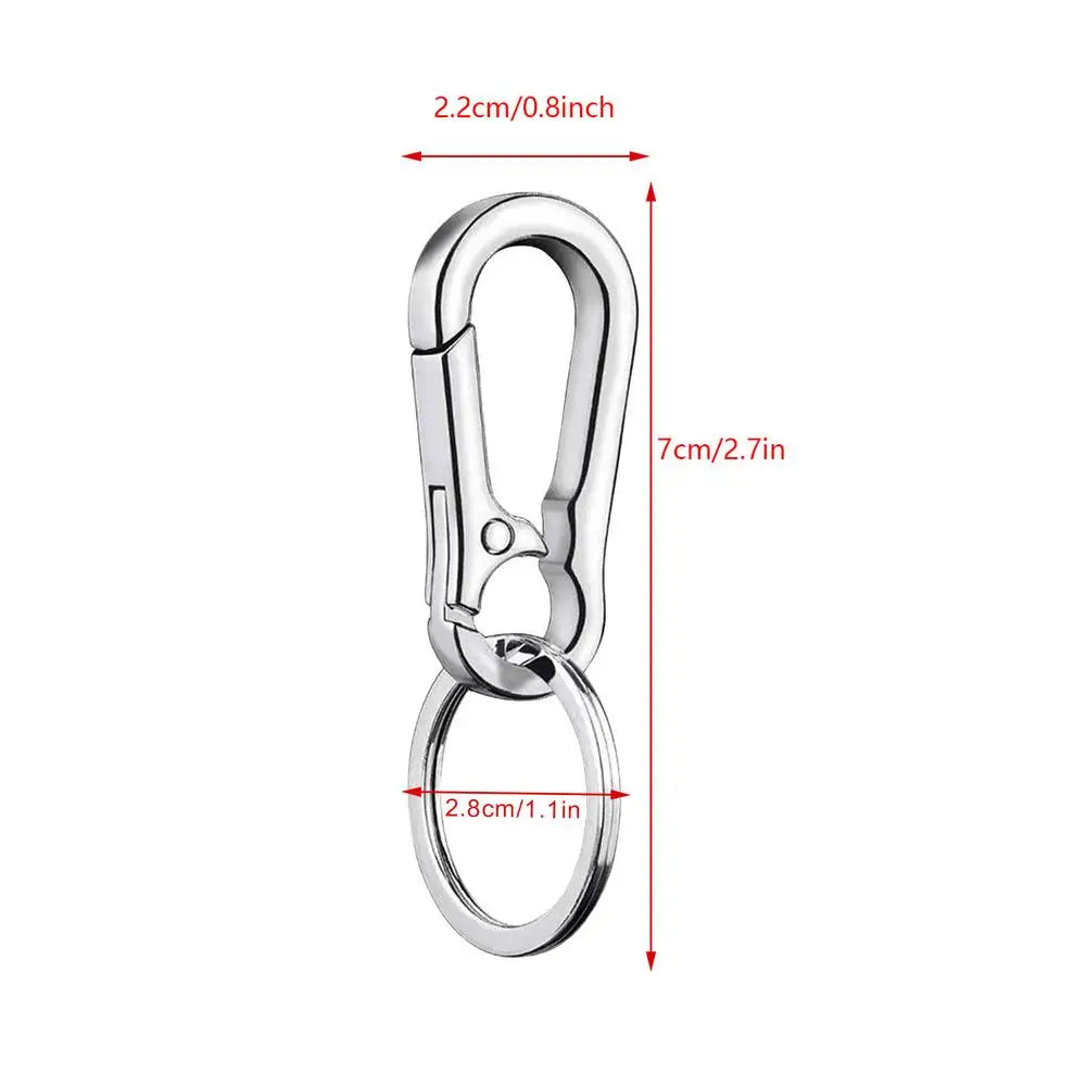 Zinc Alloy Car Key Ring Anti-Lost Keychain detail view