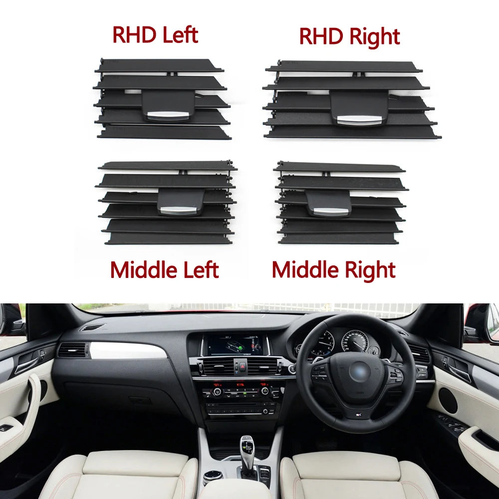 LHD RHD Front Central Left Right Air Conditioning AC Vent Grill Outlet Tab Clip Repair Kit For BMW X3 X4 F25 F26 2011-2018