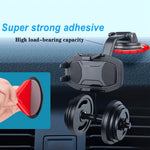 Car Dashboard Phone Mount Sticker Kit | Strong Suction Base with Extra Adhesive Pad additional angle