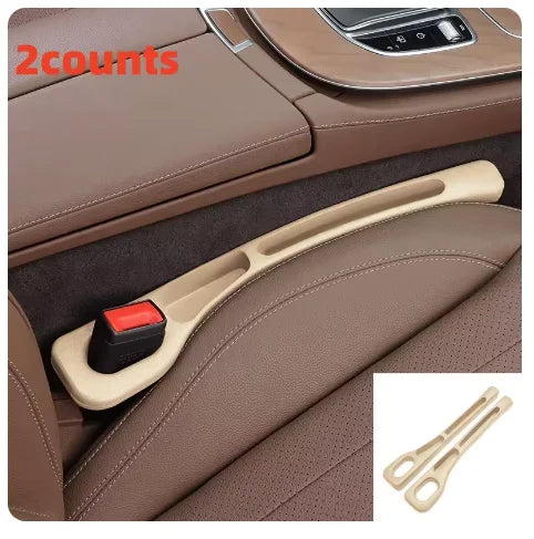 2Pcs Car Seat Gap Filler Organizer PU Universal Car Seat Gap Anti-leak Stopper Strip alternate view