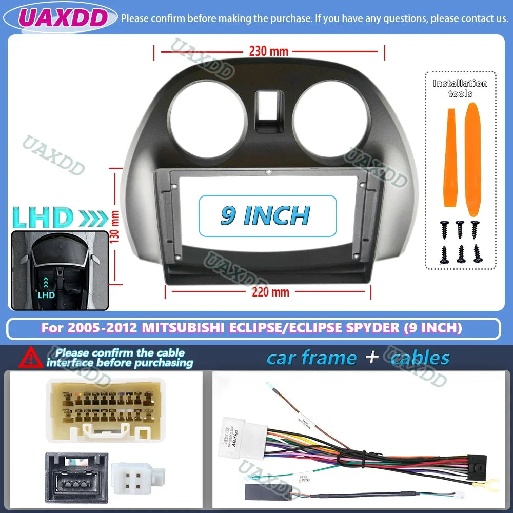 Auto Radio for Mitsubishi Eclipse Spyder 2005-2012 Android Frame Video Player with additional angle