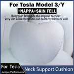 Tesla Model 3/Y Juniper Neck Pillow | Nappa Leather Memory Foam Headrest