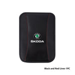 For Skoda Car Armrest Mat Center Console Arm Rest Protection Cushion Kamiq Karoq Octavia 2 3 Rapid Scala Kami Fabia VII VRS