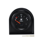 Universal 52mm Fuel Level Gauge with White LED Light | 12V Car Vehicle Meter detail view