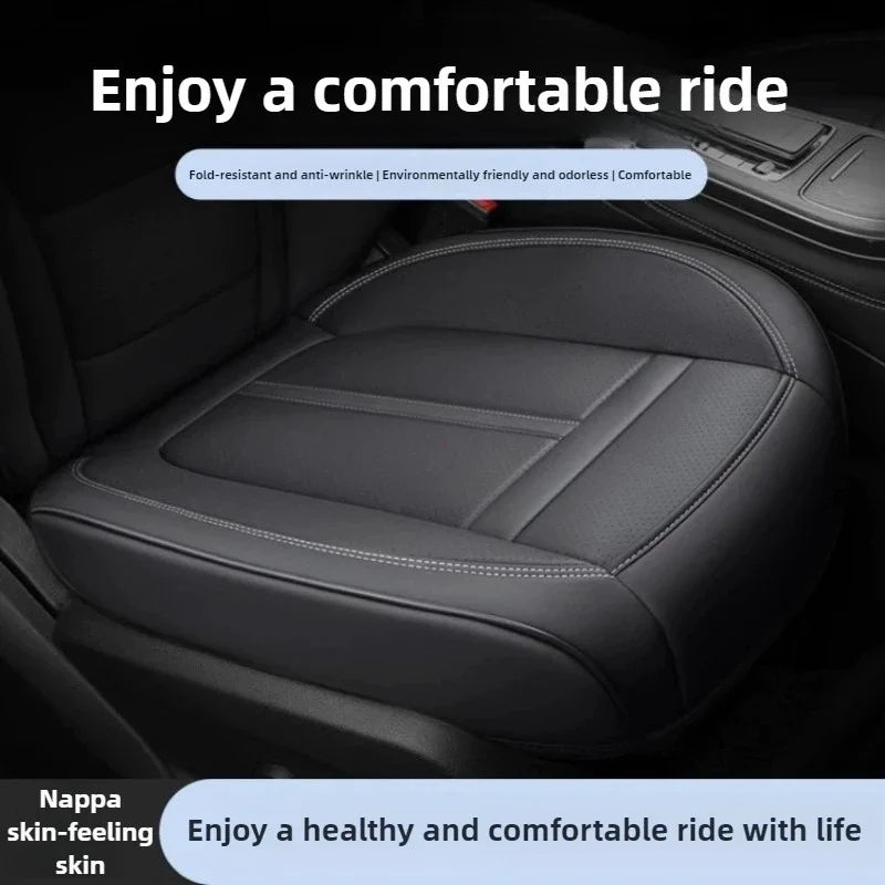 1PCS Nappa Leather Car Seat Cover Anti-Slip and Full Wrap Driver Car Seat Protector M alternate view