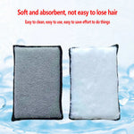 Double Side Car Interior Scrubbing Sponge for Leather Interior Car Wash Pad No Scratch Car Microfiber Scrubbing Sponge