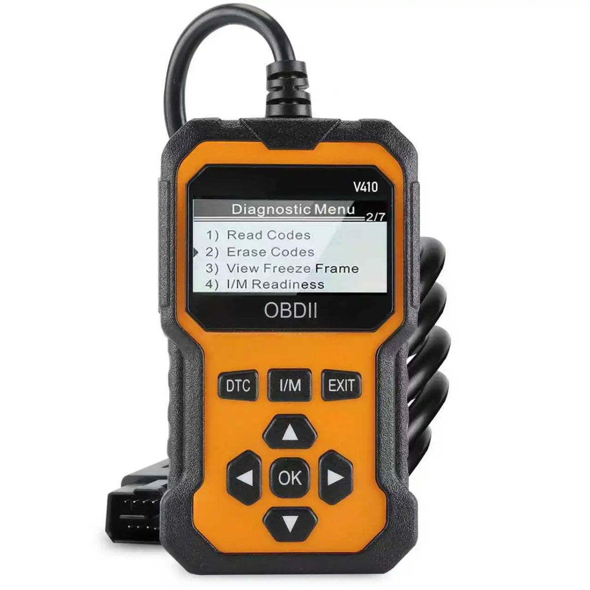 V410 OBD2 Car Diagnostic Scanner – All-in-One Diagnostic Tool for Identifying and Trou close-up view