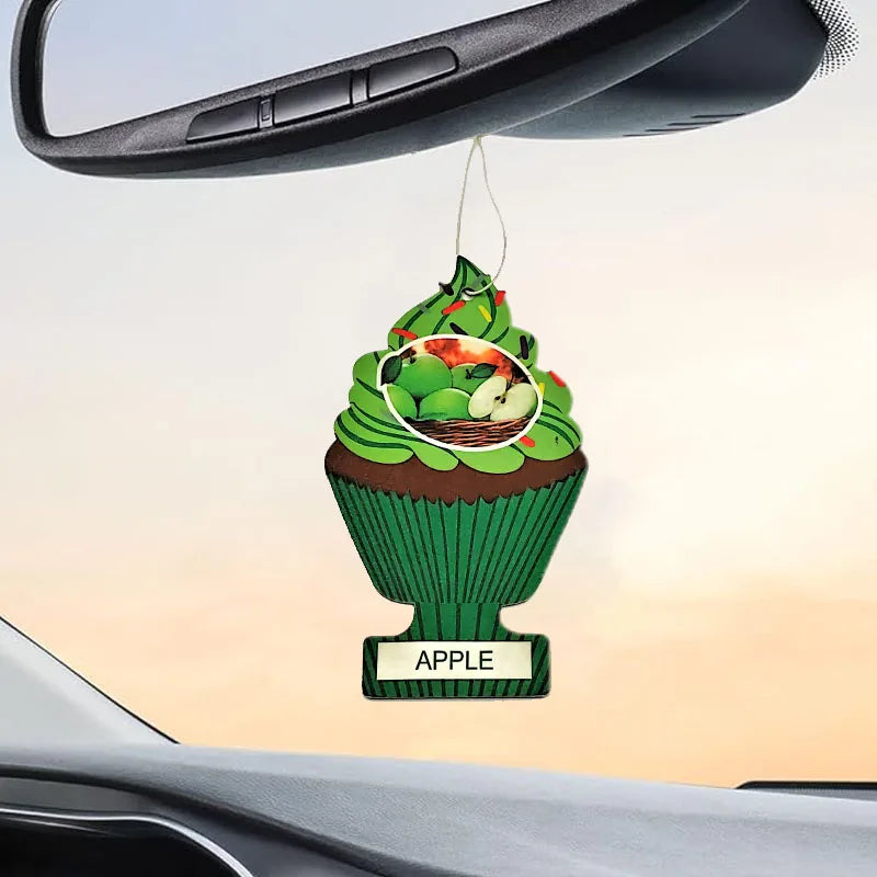Cupcake-Shaped Car Air Freshener Set | 7 Unique Scents for Vehicle and Home additional angle