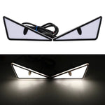 2PCS 12V LED Demon Eye Motorcycle Tail Lights close-up view