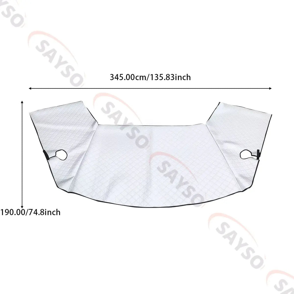 Silver Car Windshield Sunshine Shield Winter Sunshine Cover Front Window Ice Frost Ou alternate view