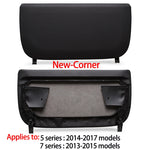 F10 F11 F01 F02 F07 Leather Car Seat Backrest Panel Storage Pocket Cover For BMW 5 additional angle
